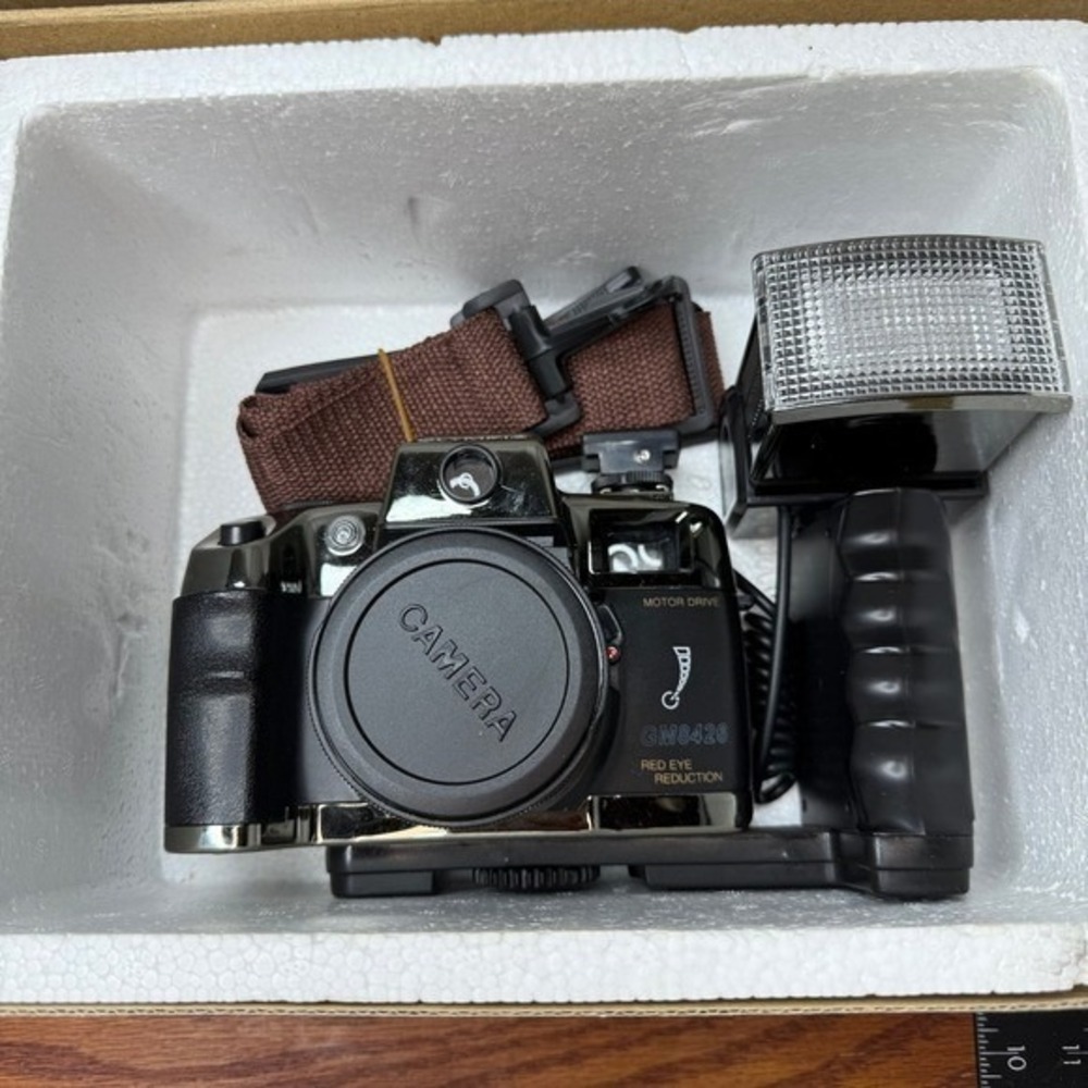VTG Olympia‎ GM8426 Camera 35mm Flash strap box kit WORKS clean